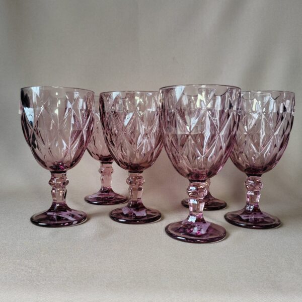 Set de copas rosa