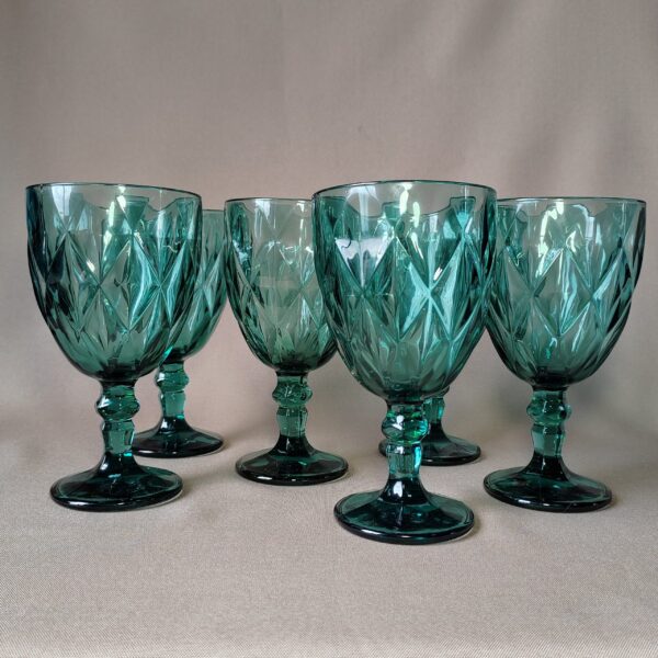 Set de copas color Verde